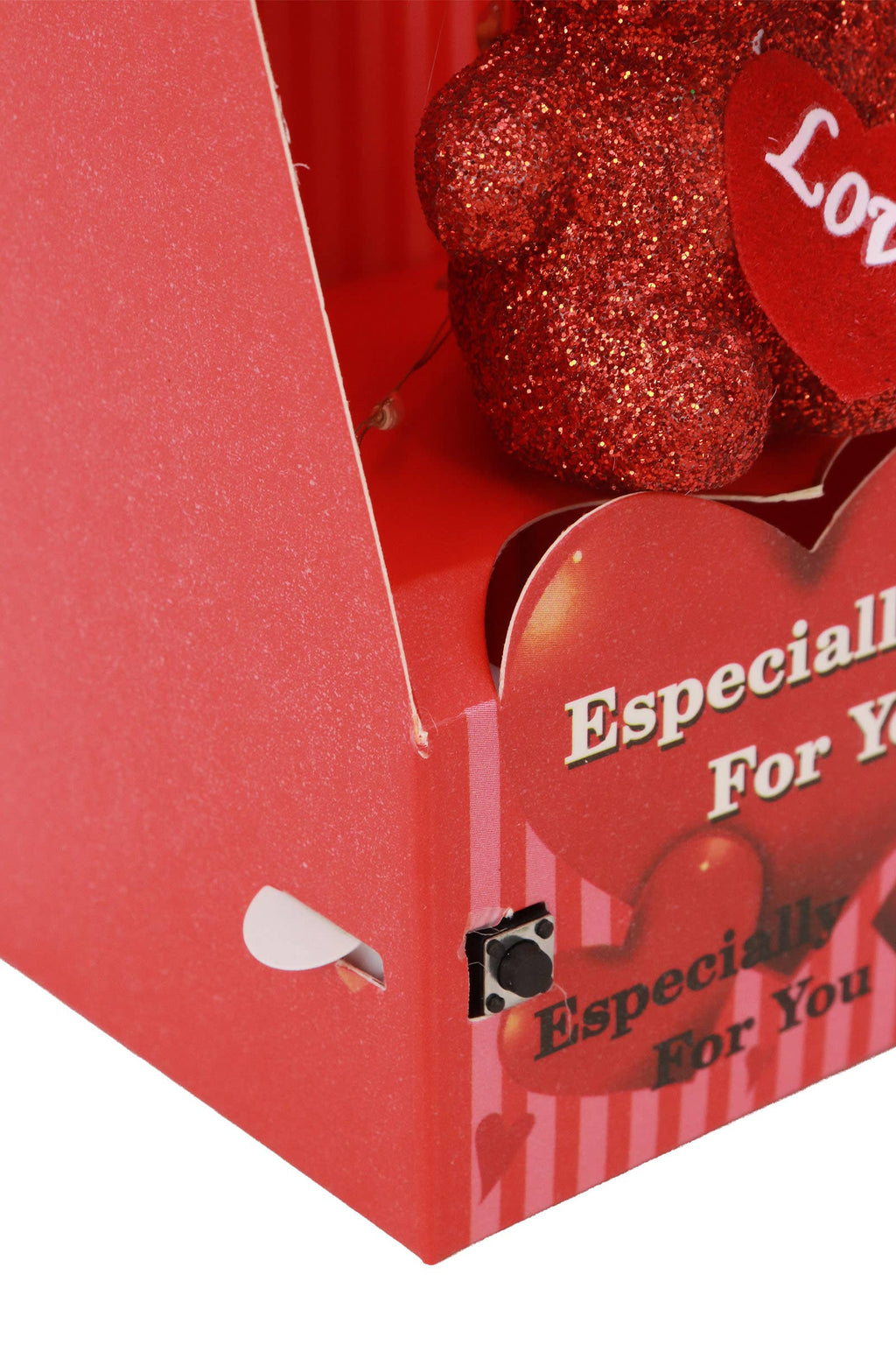 Teddy Bear Galaxy Rose Led Light Heart Gift Box - 6 pcs