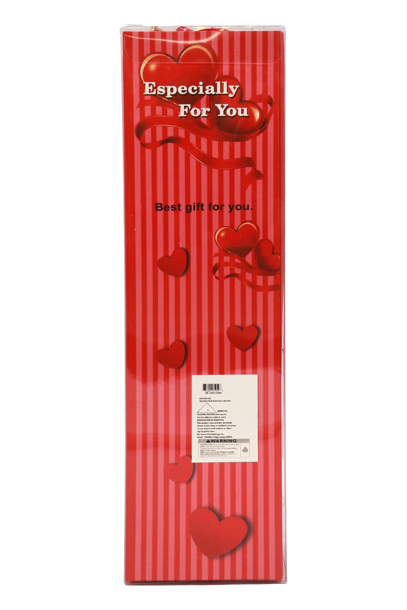 Teddy Bear Galaxy Rose Led Light Heart Gift Box - 6 pcs