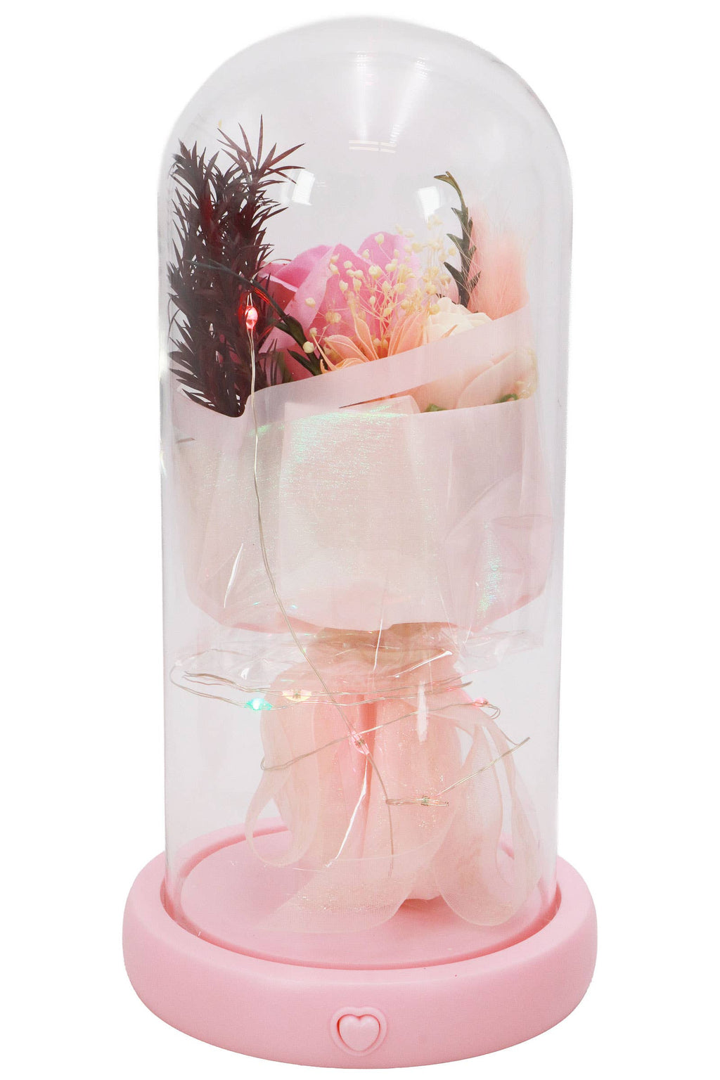 Musical Led Rose Bouquet Dome Light Stand