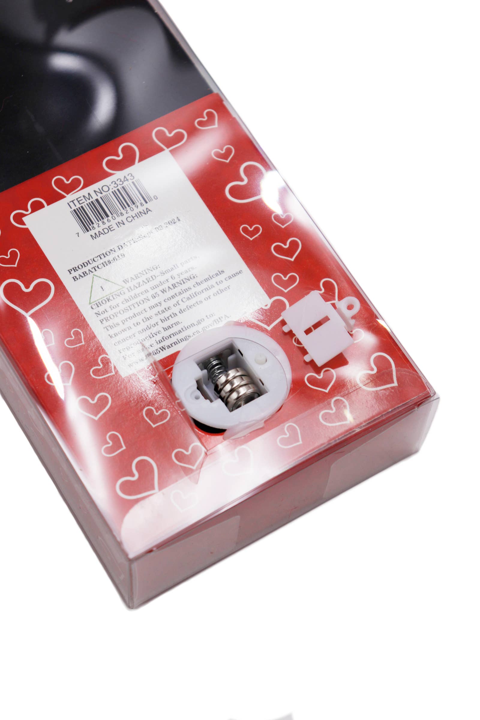I Love You Furry Heart LED Rose Gift Box with Display Box